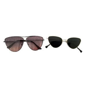 Lot of 2 Cat Eye Sunglasses Beach Coastal Vacation